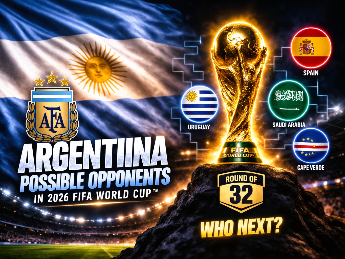 Argentina Possible Opponents in 2026 World Cup Round of 32 (Full Breakdown)