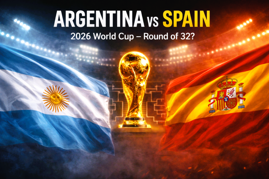 Argentina vs Spain in 2026 World Cup? Every Possible Round of 32 Scenario Explained