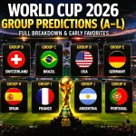 World Cup 2026 Group Predictions (A–L): Full Breakdown & Early Favorites