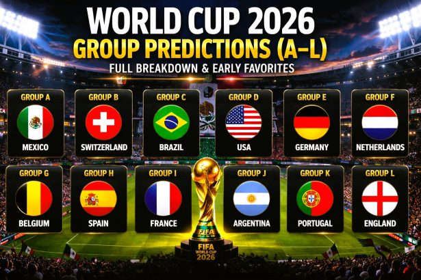 World Cup 2026 Group Predictions (A–L): Full Breakdown & Early Favorites