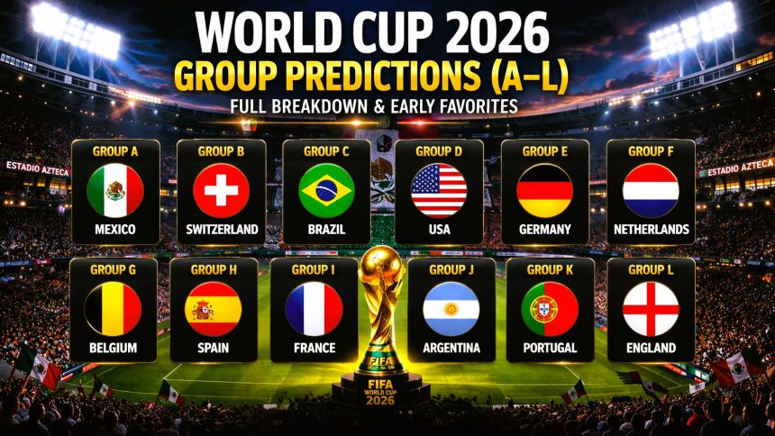 World Cup 2026 Group Predictions (A–L): Full Breakdown & Early Favorites