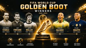 FIFA World Cup Golden Boot Winners List (1930–2022): Top Scorers Every Tournament