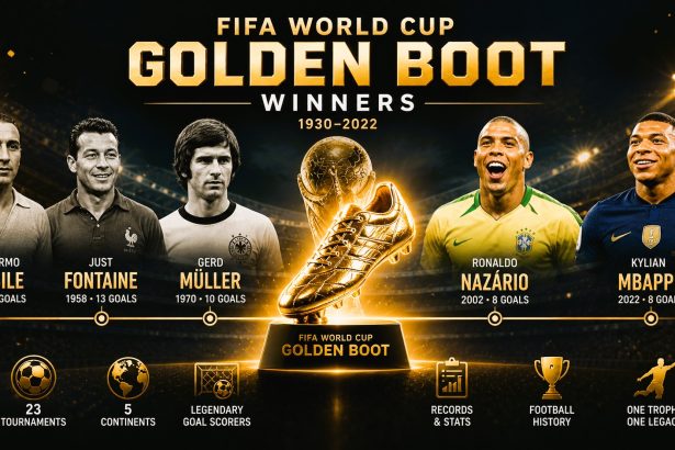 FIFA World Cup Golden Boot Winners List (1930–2022): Top Scorers Every Tournament