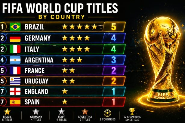 Which Country Has the Most FIFA World Cup Titles? All-Time Winners Ranked (1930–2022)