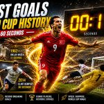 Fastest Goals in FIFA World Cup History – Top 13 Goals Under 60 Seconds