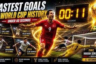 Fastest Goals in FIFA World Cup History – Top 13 Goals Under 60 Seconds