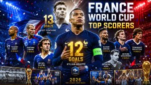 France Players with Most FIFA World Cup Goals (1930–2026)