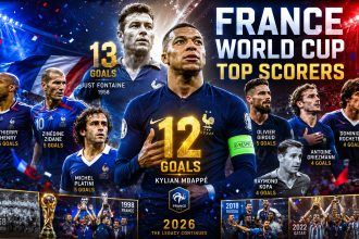 France Players with Most FIFA World Cup Goals (1930–2026)