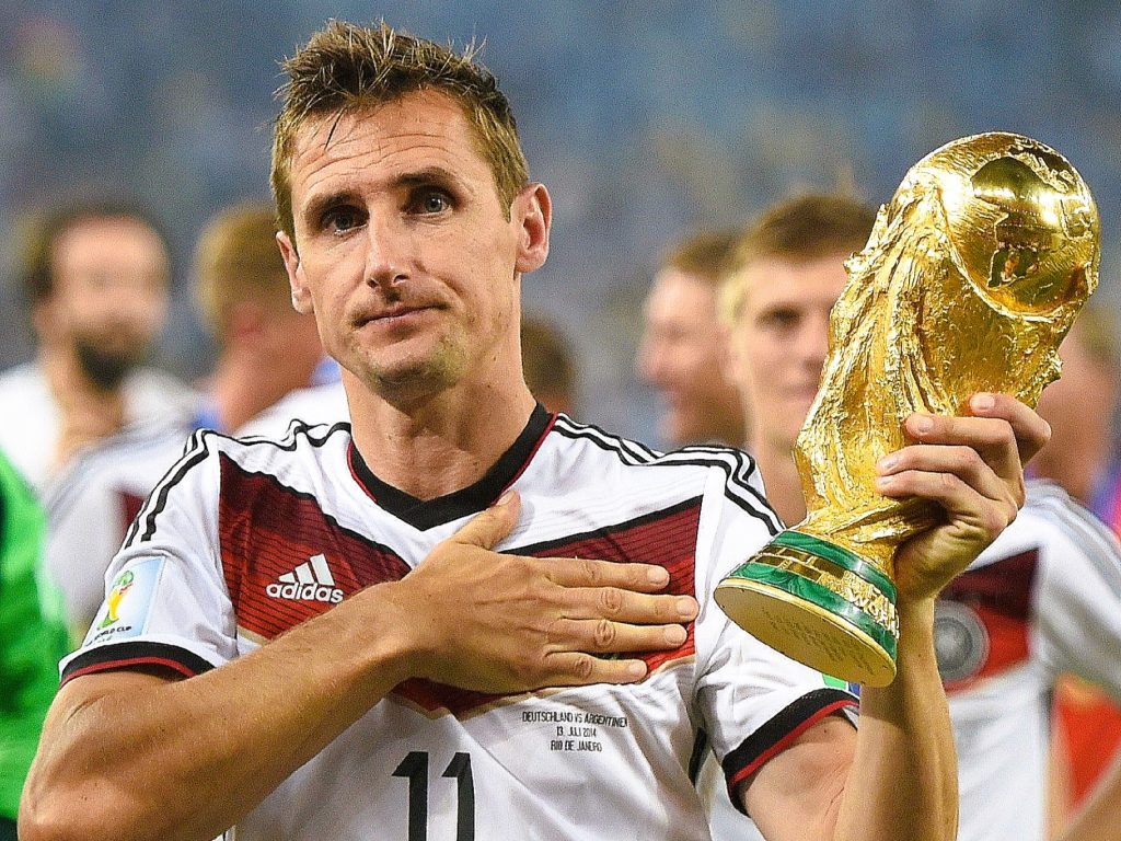 alt="Miroslav Klose celebrating World Cup goal Germany 2014"