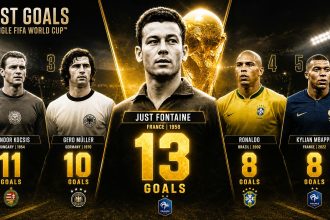 Most Goals in a Single FIFA World Cup: All-Time Records & Top Scorers