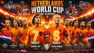 Netherlands Players With Most World Cup Goals (1934–2026)