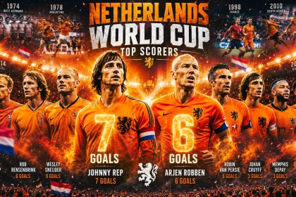 Netherlands Players With Most World Cup Goals (1934–2026)