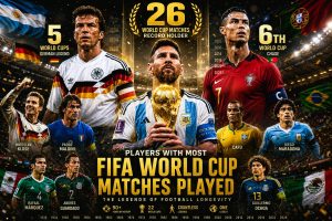 Players With Most FIFA World Cup Matches Played (All-Time Ranking)