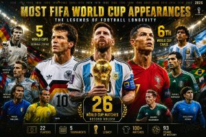 Players with Most FIFA World Cup Appearances in History