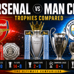 Arsenal vs Manchester City Trophies
