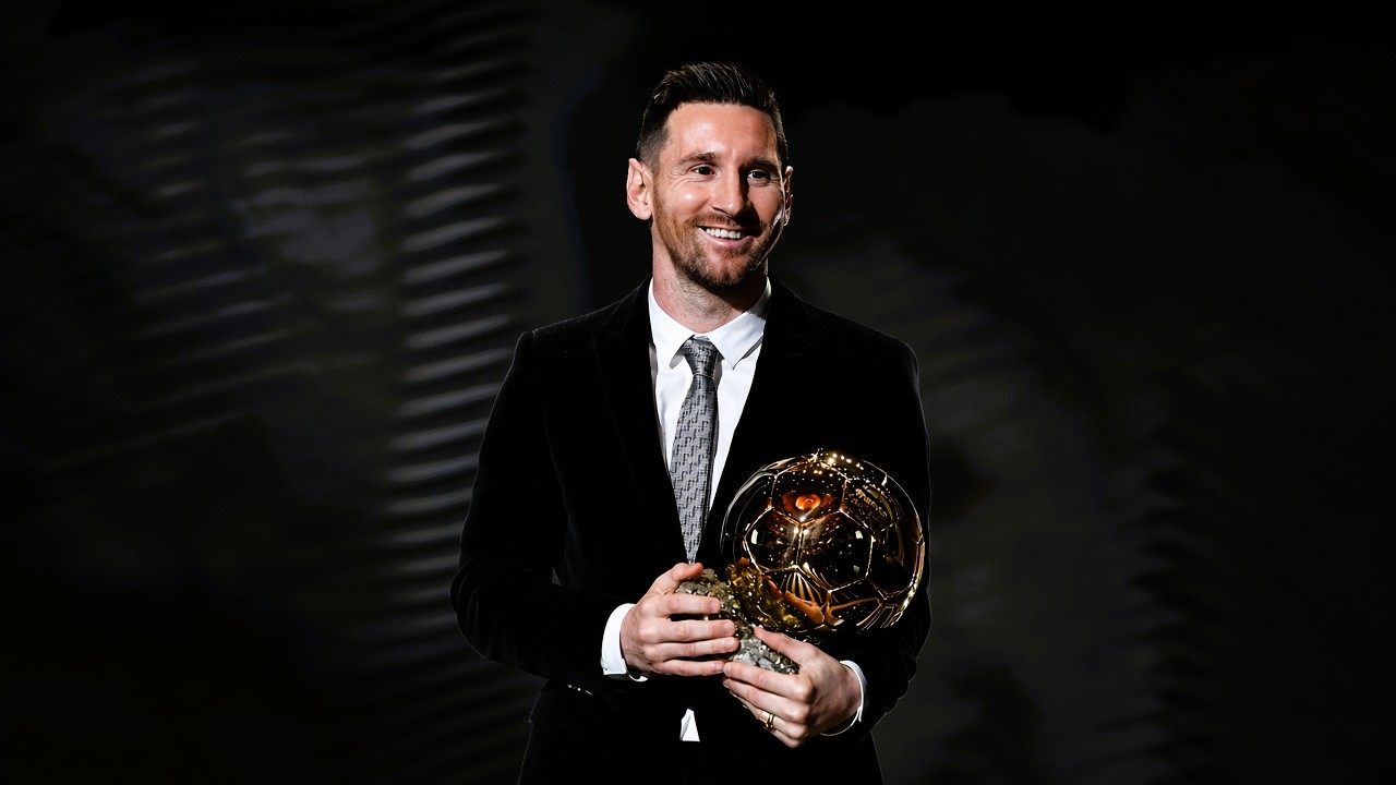 Messi Ballon d'Or wins.